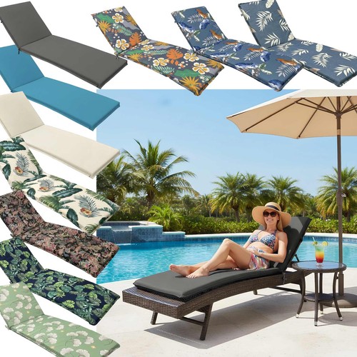 Outdoor chaise lounge - outdoor, cushion