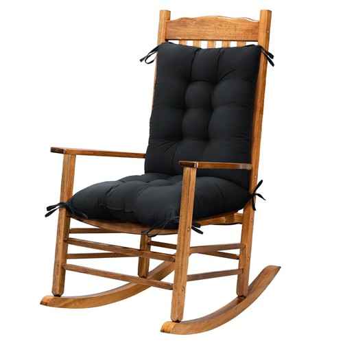Black chair cushions - black, for