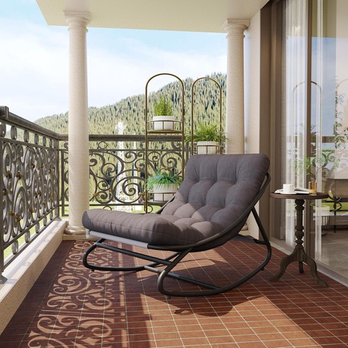 Metal frame patio rocking - metal,