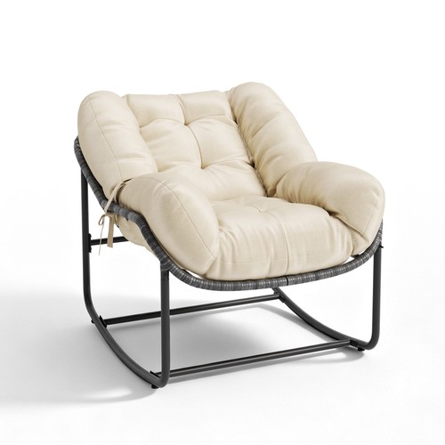 Outdoor papasan rocking chair - papasan,