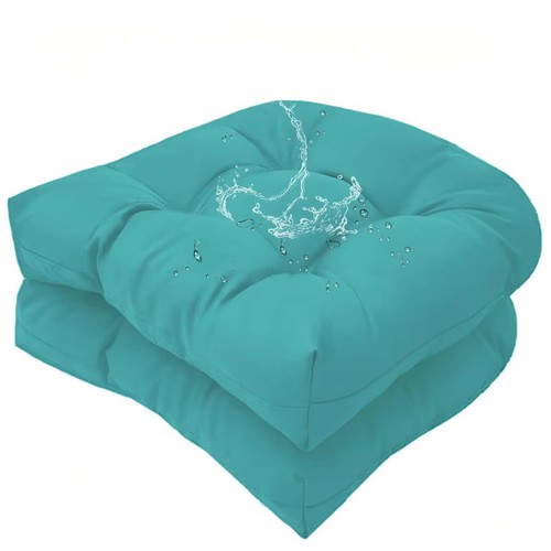 Teal outdoor wicker - outdoor, seat