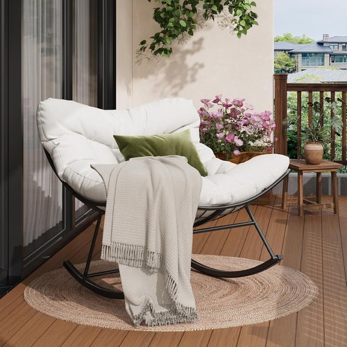 Oversized garden rocking - garden,