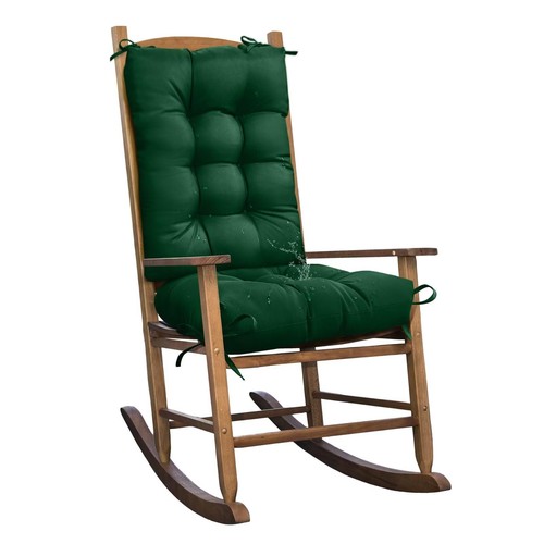 Dark green patio chair - chair, cushion
