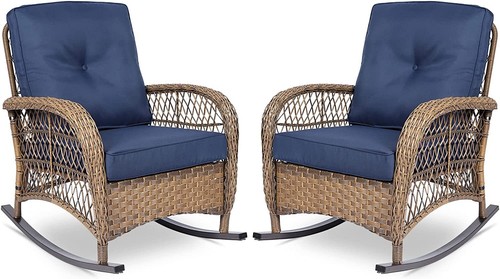 Outdoor wicker rocking chair - wicker,